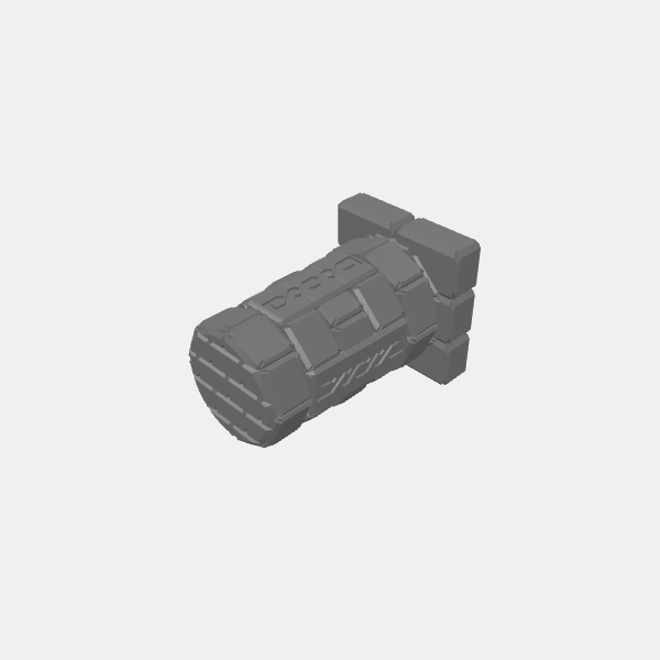Understone Columns - Circular Tapered Short - Knotwork 2 v1.0.stl