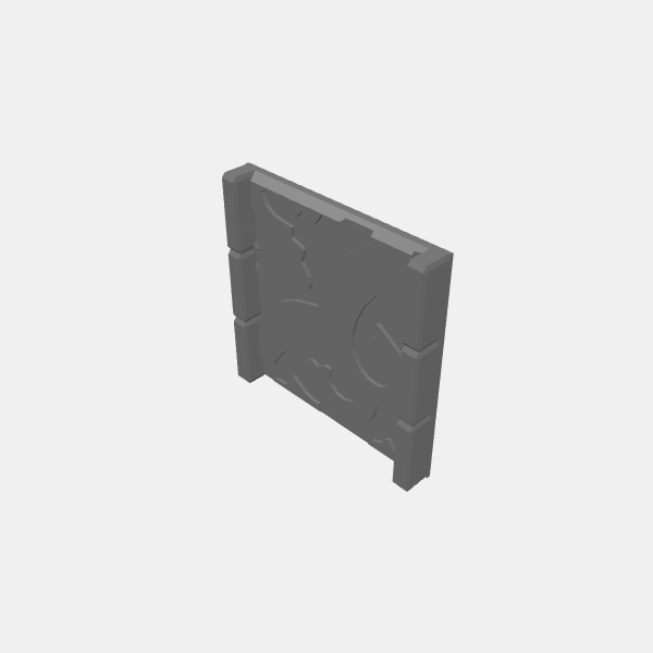 Corridors/Dungeon Plates - Tile Pattern 1 - 1.25 - 1x1 Corridor v1.0.stl
