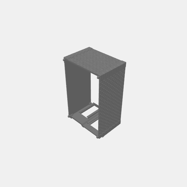 Urban - Retail Storefront - Ground Floor - Left Side door NO FLOOR - 40mm v1.0.stl