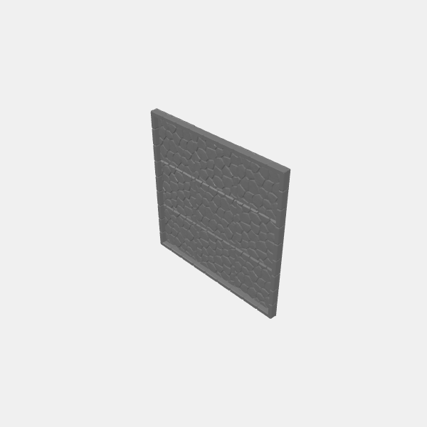 Rooms/Dungeon Plates - Cobblestone 2 - 1.25 - 3x3 Room Rectangular v1.0.stl