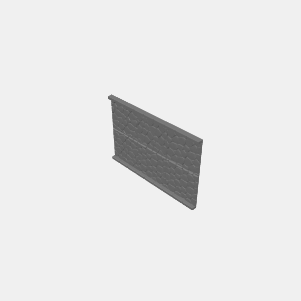 Corridors/Dungeon Plates - Cobblestone 2 - 1.25 - 2x3 Corridor v1.0.stl