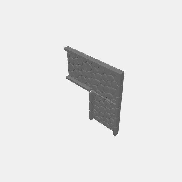 Junctions/Dungeon Plates - Cobblestone 2 - 1.25 - 1x Corridor Corner R v1.0.stl