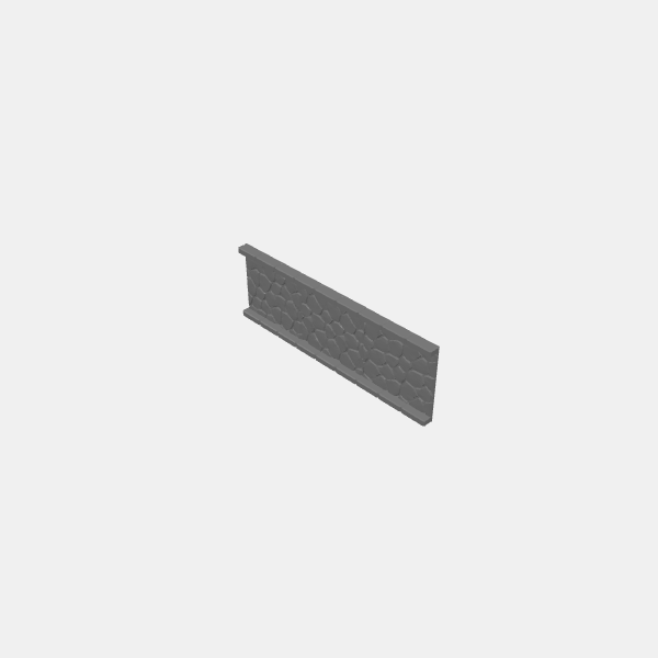 Corridors/Dungeon Plates - Cobblestone 2 - 1.25 - 1x3 Corridor v1.0.stl
