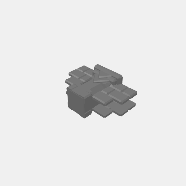 Column Junctions/Understone Walls - Junction - Short Straight v1.0.stl