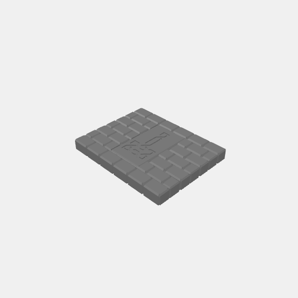 Walls - Hammer Knotwork/Understone Walls - Wall Hammer Knotwork 75mm v1.1.stl