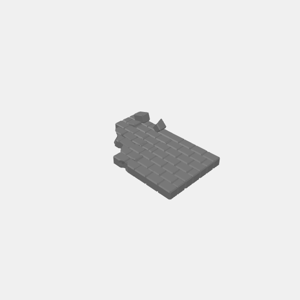 Walls - Ruined/Understone Walls - Wall Ruined 1 100mm v1.0.stl