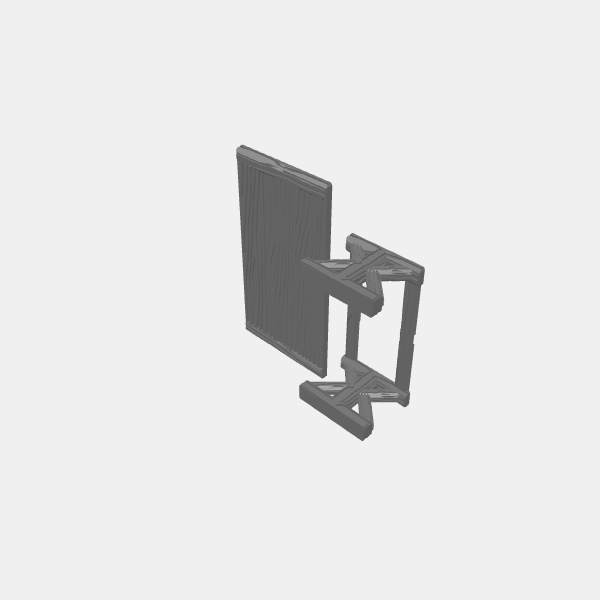 Fantasy - Wooden Table top and base - Rectangle lrg v1.0.stl