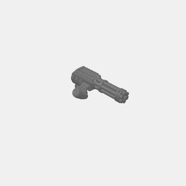 Archive/Gaslands - Side mounted Mini Gun R TEST - v1.0.stl