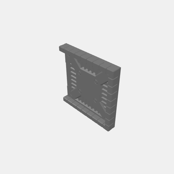 Corridors/Dungeon Plates - Sci Fi - 1.25 - 1x1 Corridor End v1.0.stl