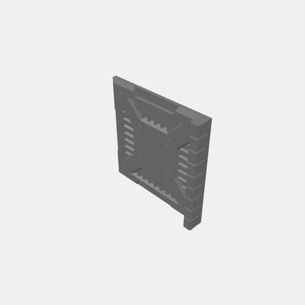 Misc/Dungeon Plates - Sci Fi - 1.25 - 1x1 Single Wall v1.0.stl
