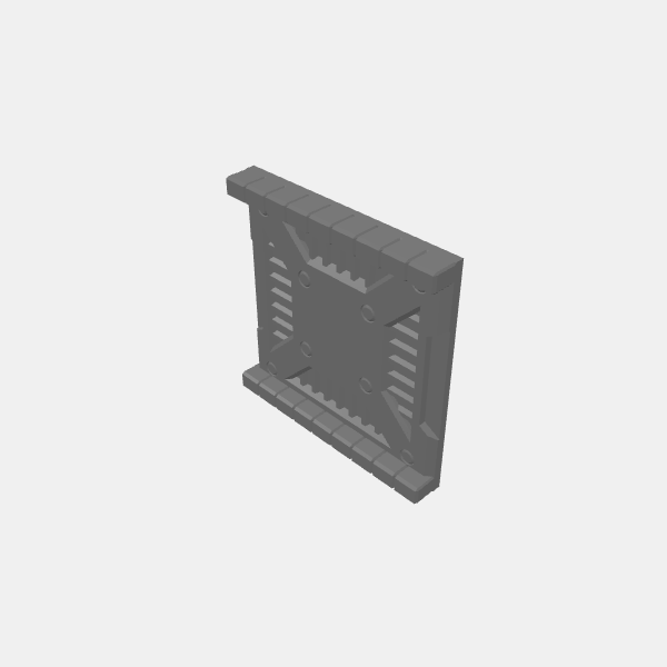 Corridors/Dungeon Plates - Sci Fi - 1.25 - 1x1 Corridor v1.0.stl