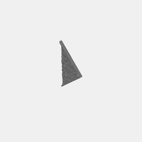 Dungeon Plates - Cobblestone Rounded - 1.25 - 2x2 cropped corner triangluar v1.0.stl