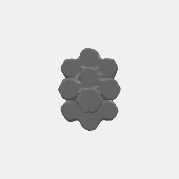 Battletech - Hex Mountains - Set 1 - Med 1 v1.0 .stl