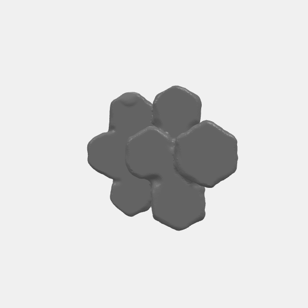 Battletech - Hex Mountains - Set 1 - Tall 1 v1.0 .stl