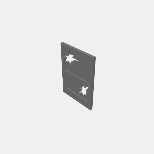 Windows/Urban - Residental Building - Window - Style 2 smashed 1 v1.0.stl