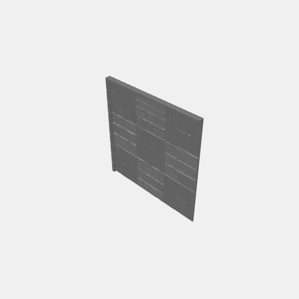 Dungeon Plates - Wood Planks - 1.25 - 3x3 Corner square walled v1.0.stl