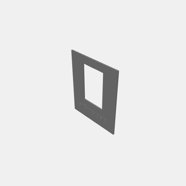 Initiative Tracker Rectangle - TEMPLATE v1.0.stl