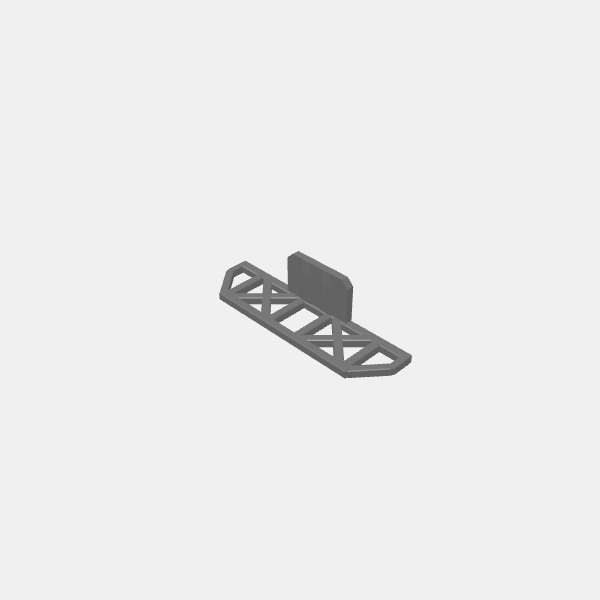 Sci Fi Scaffold and Walkways Part 1/Sci Fi Industrial Walkways Guardrails short for ladder v1.0.stl