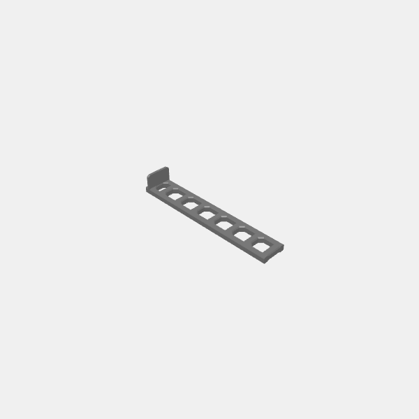 Sci Fi Scaffold and Walkways Part 1/Sci Fi Industrial Walkways Ladder skinny v1.0.stl