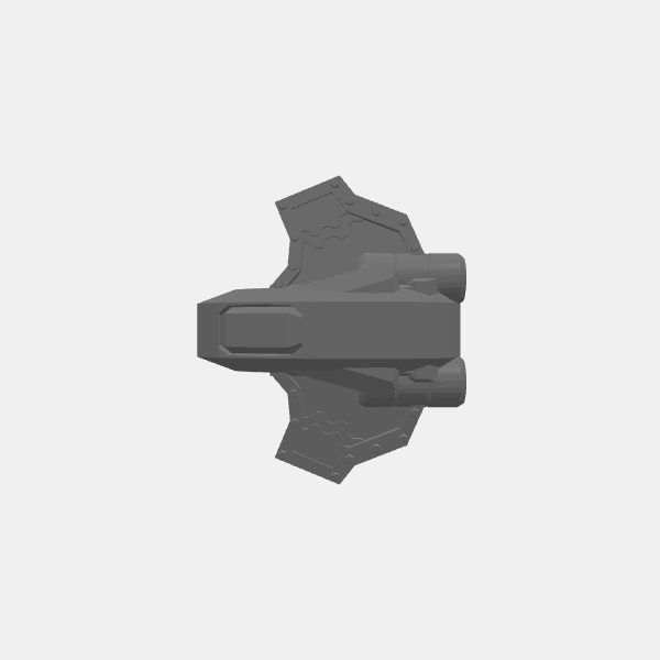 SB3D Warfleets - Machine Cult - Squadron Ship Faction - Processor v1.0.stl