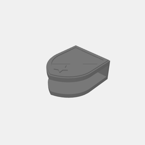 Initiative Tracker Shield - Heraldic Saltire and in base a star v1.0.stl