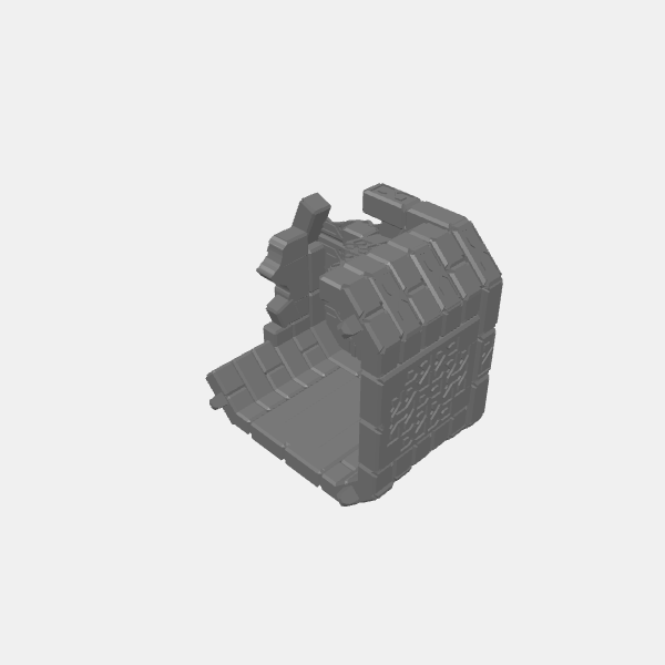 Understone Square Tower - Solid wall knotwork ruined corner only v1.0.stl