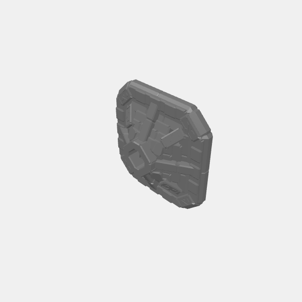 Understone Square Tower - Building Roof block style 1 v1.0.stl