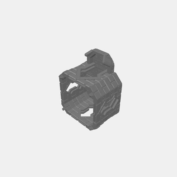 Understone Square Tower - Mid Balcony 1 Windows 3 v1.0.stl