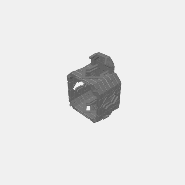 Understone Square Tower - Mid Balcony 2 Windows 2 v1.0.stl