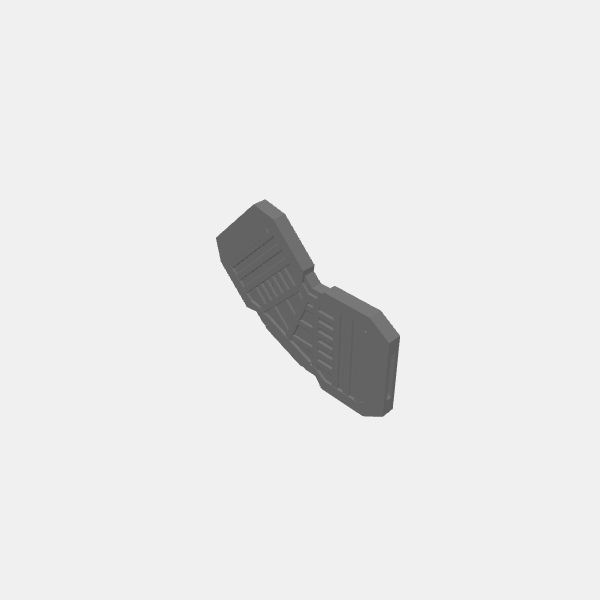 Sci Fi Industrial Walkways Catwalk short 45 degree bend R v1.1.stl