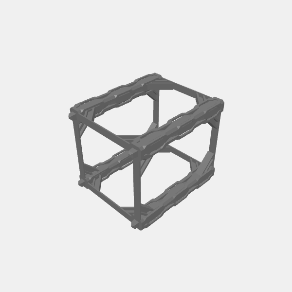 Sci Fi Industrial Walkways Riser Frame sq v1.0.stl