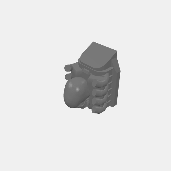 Gaslands Motor Skull and Pipes flat v1.0.stl