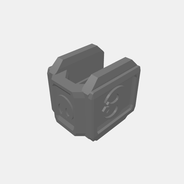 Sci Fi Objective Marker Top - Symbol Rebel v1.0.stl