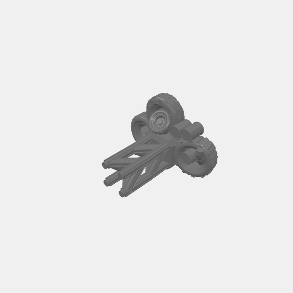 Gaslands Signs - Junk Pile Tire Pile with girder 1 v1.0.stl