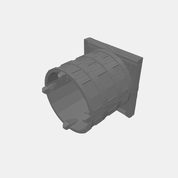 Gaslands - Water Tower Tank - Wood v1.0.stl