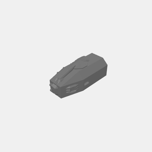 Sci Fi Terrain - Drop Ship - nose v1.0.stl