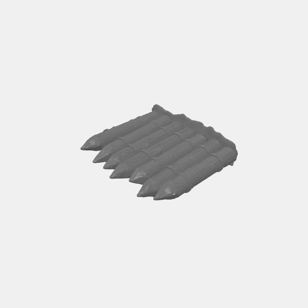 Fantasy Scatter - Large Log Spike Wall Straight 1 v1.1.stl