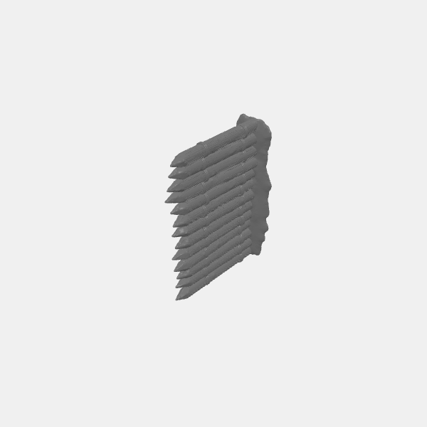 Fantasy Scatter - Spike Wall Straight 1 v1.0.stl