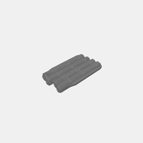 Fantasy Scatter - Large Log Spike Wall Gate Insert v1.1.stl