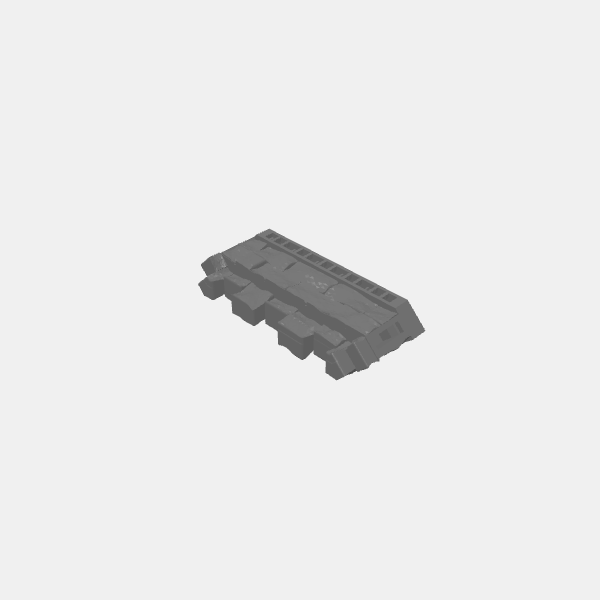 Walls/Battlements/P-BGR-Tilestone-Wall-Battlements-Sm-v1.0.stl