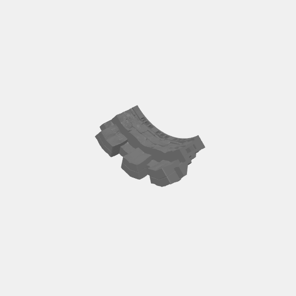 Walls/Battlements/G-BGR-Tilestone-Wall-Battlements-Lg-v1.0.stl