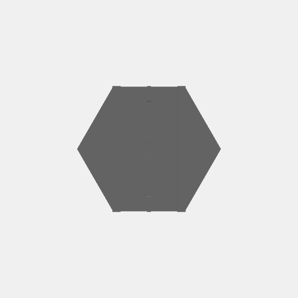 Battletech - Hex Terrain - Simple Roads - 1 Hex v1.0.stl