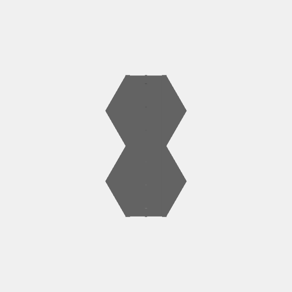 Battletech - Hex Terrain - Simple Roads - Straight 2 Hex v1.0.stl
