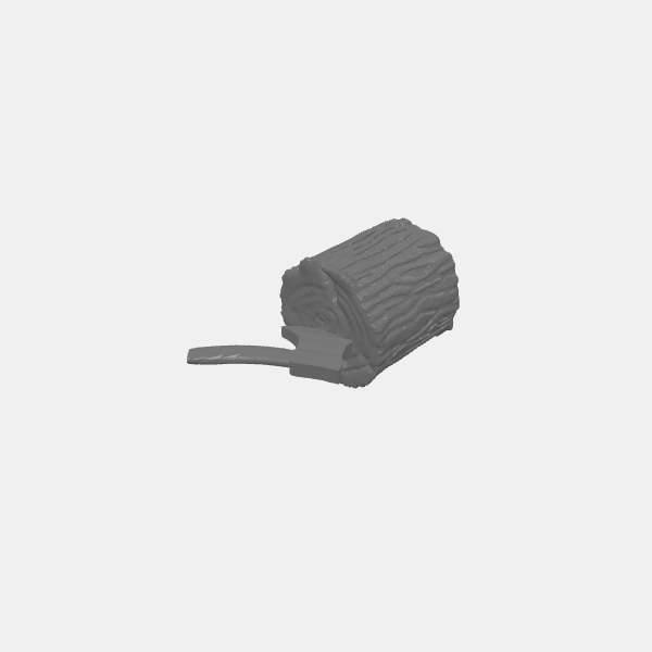 Fantasy Scatter - Stump with Axe v1.0.stl