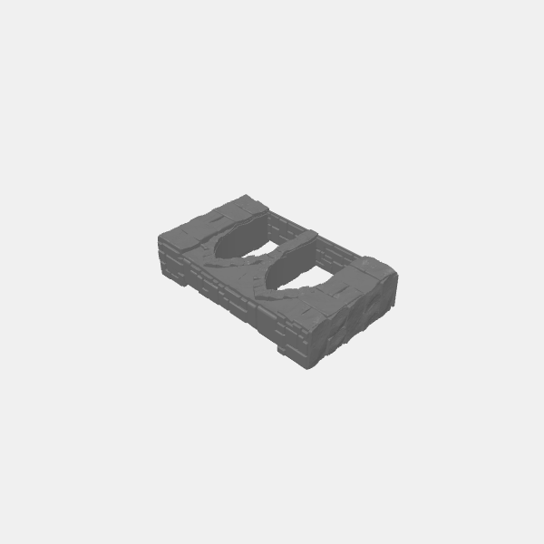Tilestone Walls - 100mm Wall Arches v1.1.stl