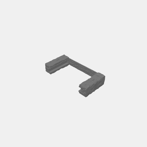 Tilestone Walls - 125mm Wall Hidden Entrance v1.0.stl