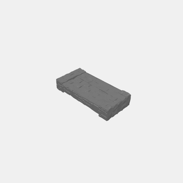 Tilestone Walls - 125mm Wall Bookshelf v1.0.stl