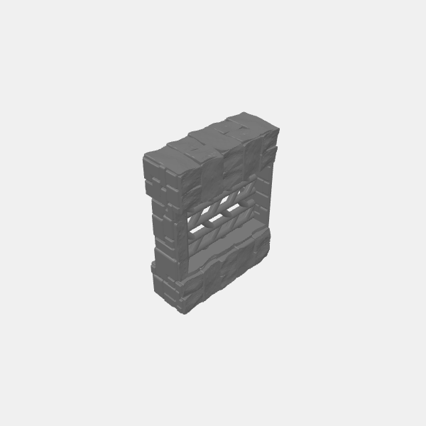 Tilestone Walls - 75mm Wall Bars Herringbone v1.0.stl