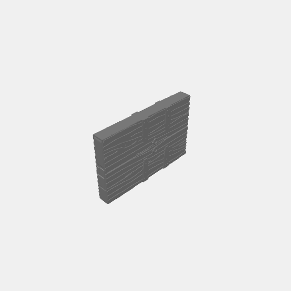 Tilestone Walls - Insert Window Wood 1 v1.0.stl