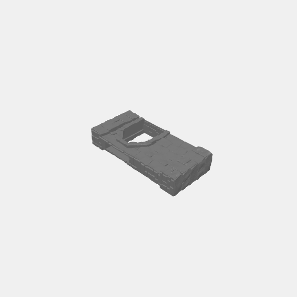 Tilestone Walls - 125mm Wall Door Slot Offset v1.0.stl